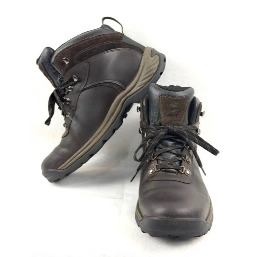 Timberland Men's Waterproof Hiking Boots Brown Leather Size‎ 11.5